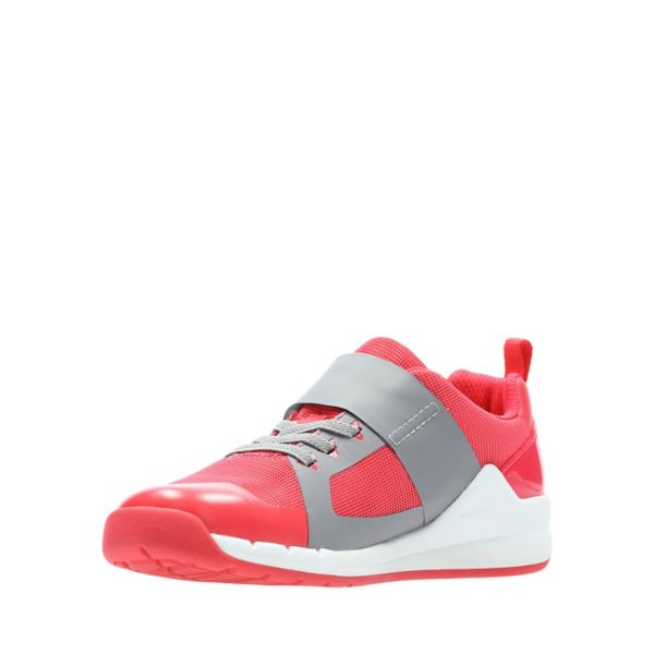 Clarks Girls Orbit Race Trainers Pink | CA-8395104